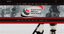 Desktop Screenshot of camrosehockey.com