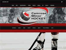 Tablet Screenshot of camrosehockey.com